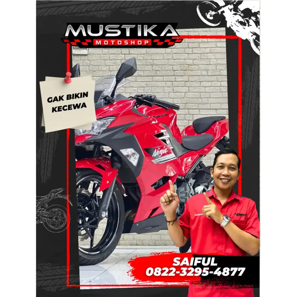 Odo 4rb Istimewa!!Kawasaki Ninja 250 Fi 2023 Red N Asli Mulus-Mustika