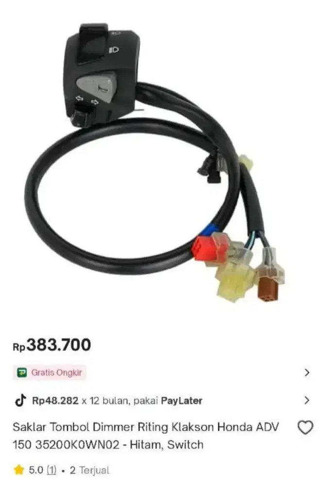 saklar motor honda adv 160 / 160