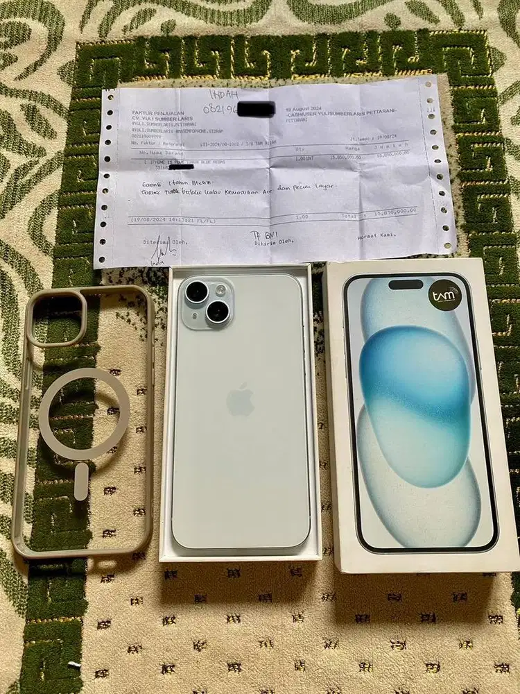 Iphone 15 plus 128gb blue ibox resmi