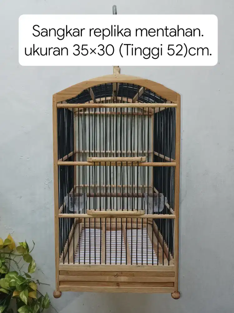 Sangkar kandang replika mentahan 35 x 30 cm
