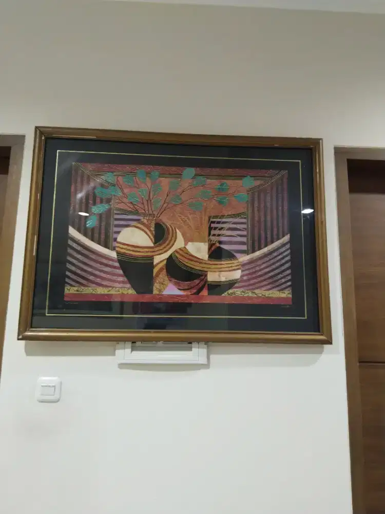 Lukisan hiasan dinding antik/jadul