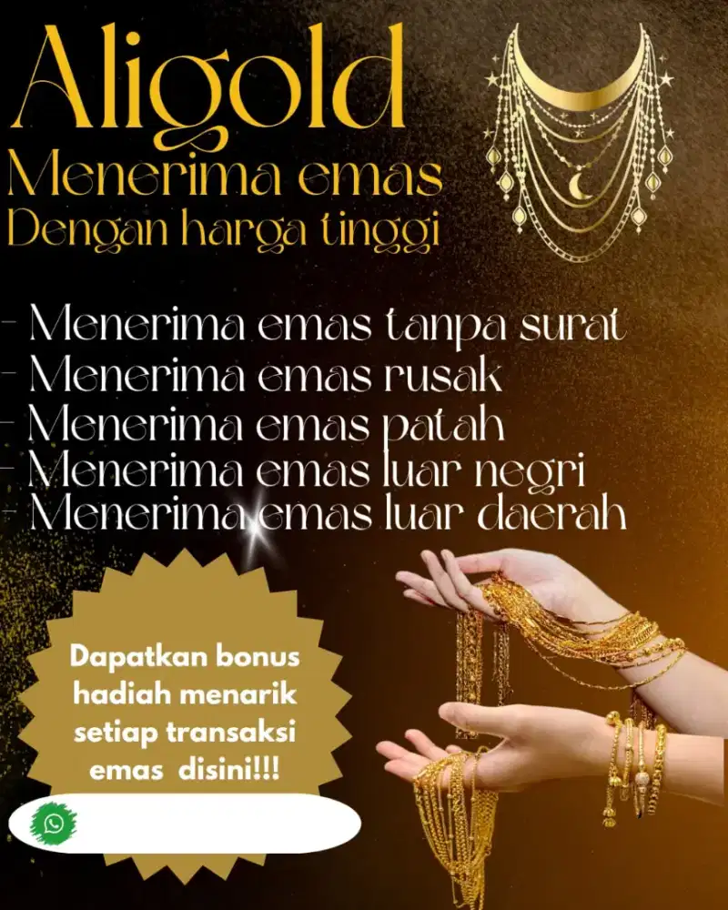 Menerima emas segala kondisi