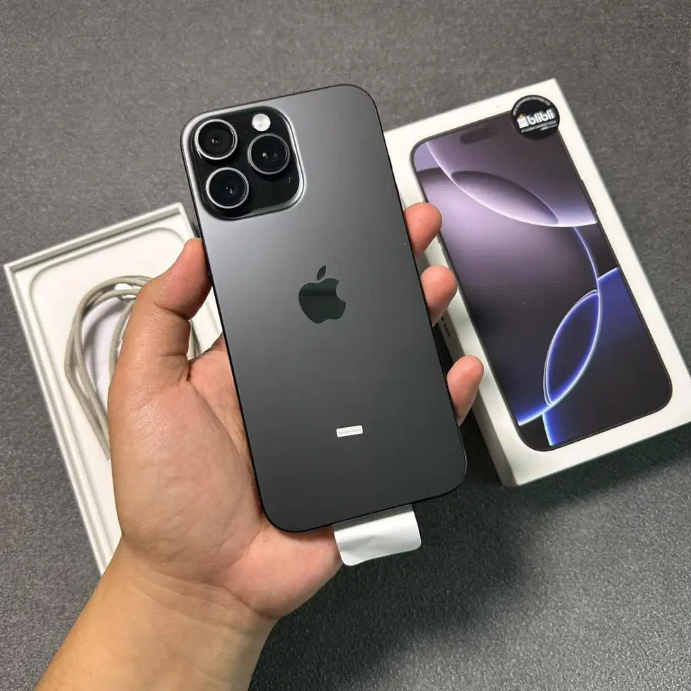 iphone 16 promax 256 gb black titanium ibox