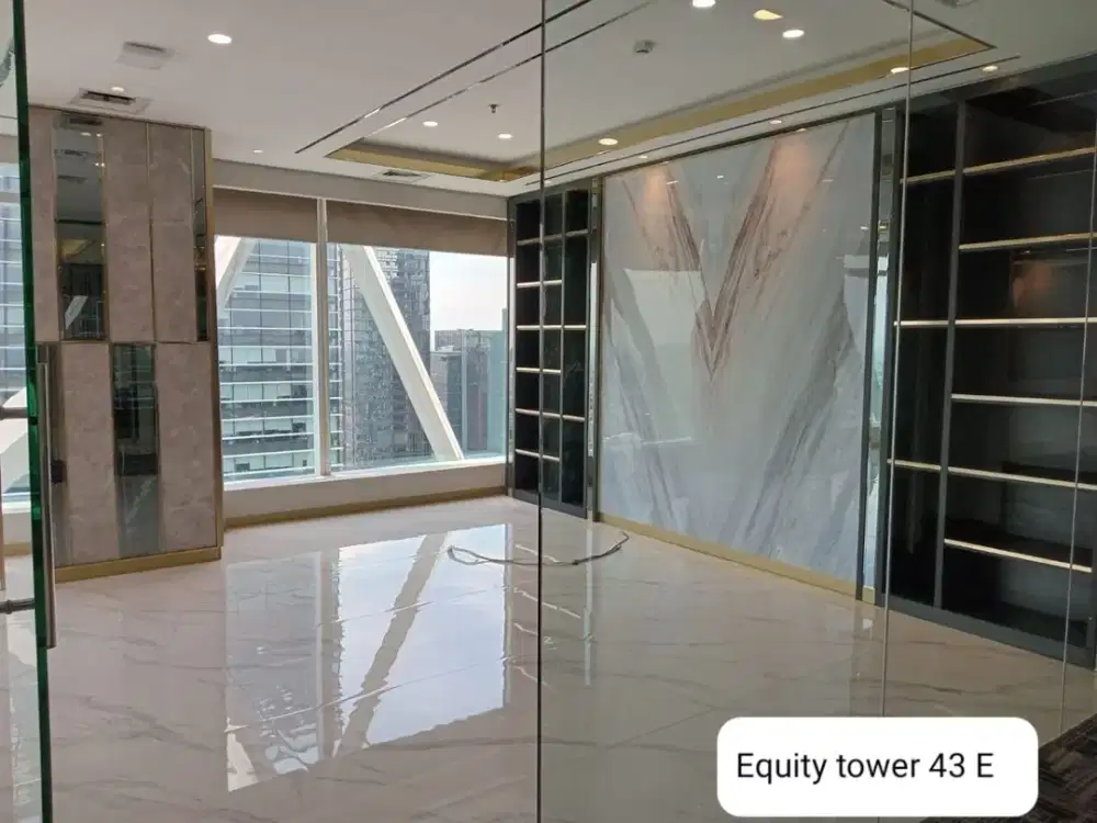 Disewakan Office Equity Tower Luas 333.40 m2 SCBD Jakarta Selatan