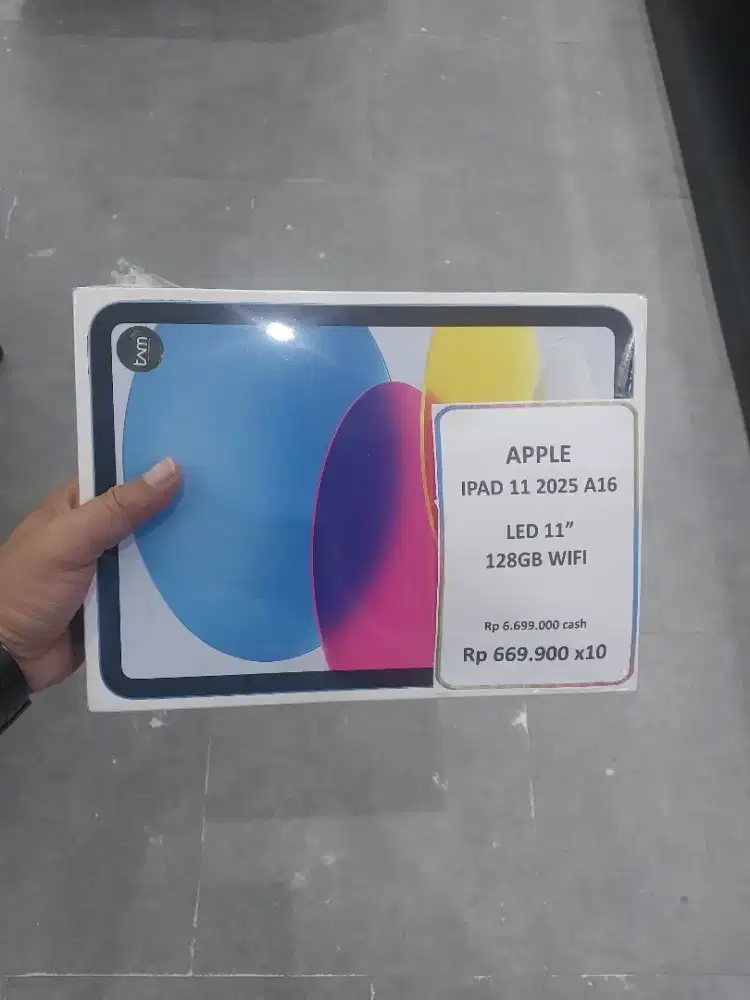 Cash / Kredit Apple iPad 11 2025 Penyimpanan 128 GB  Garansi Resmi
