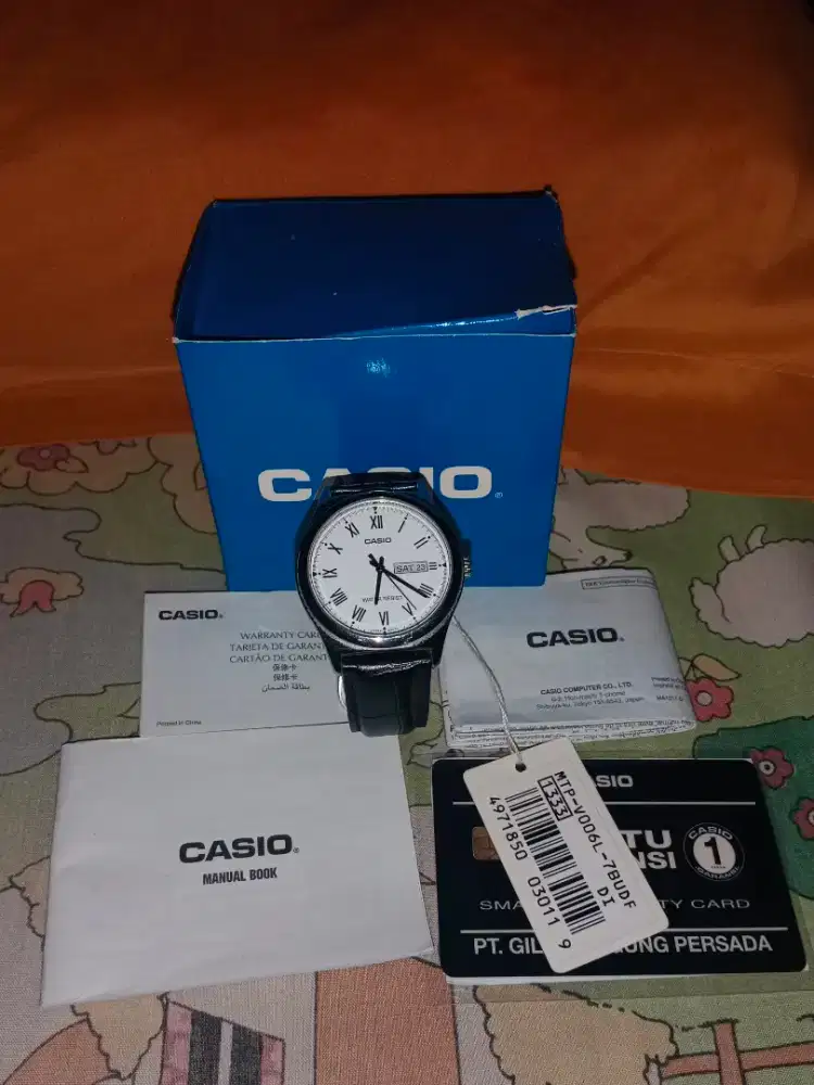 Jam Casio, fullset lengkap serta kartu garansi