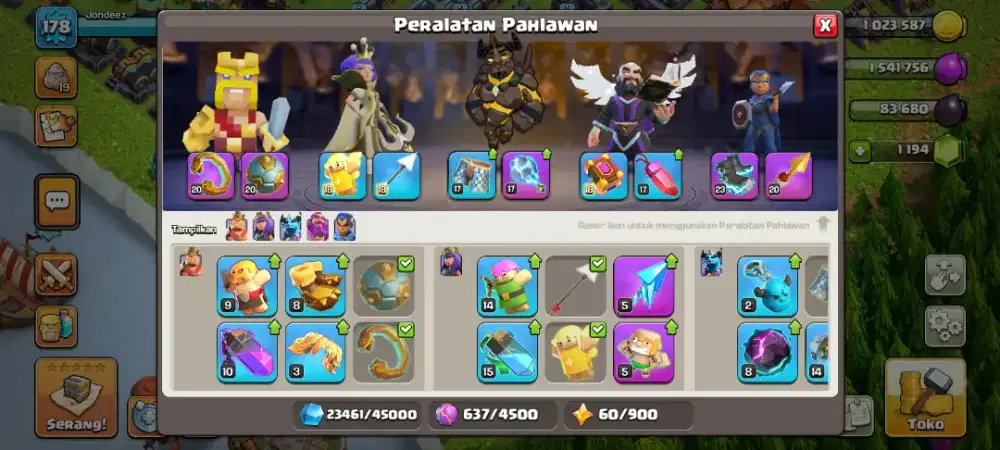 Akun coc town hall 15