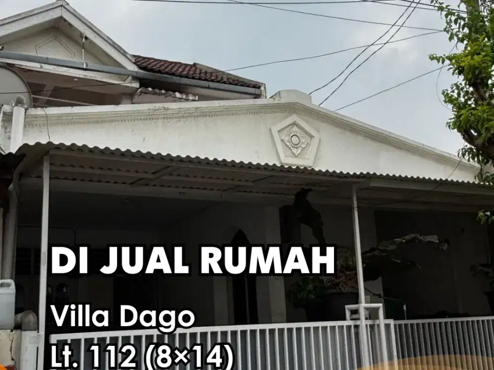 Di Jual !!! Jual rumah villa dago tol Jln. Utama cocok buat usaha