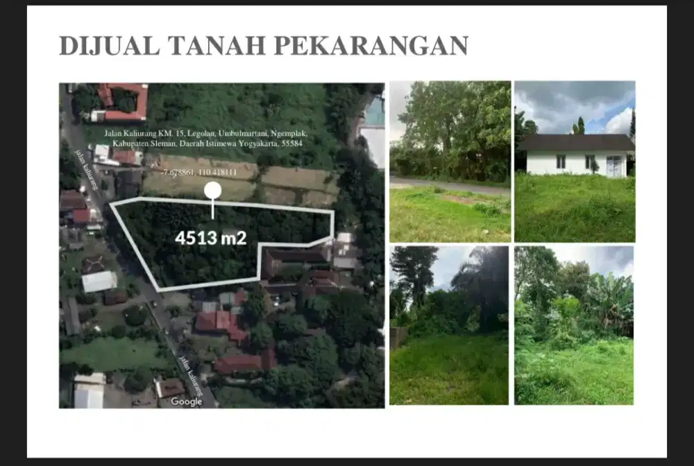 Dijual Cepat Tanah Komersial