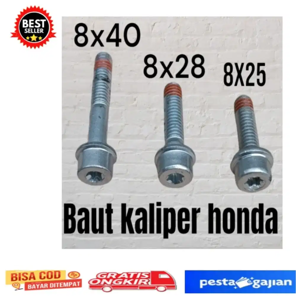 Baut kaliper motor Honda suku cadang sparepart motor