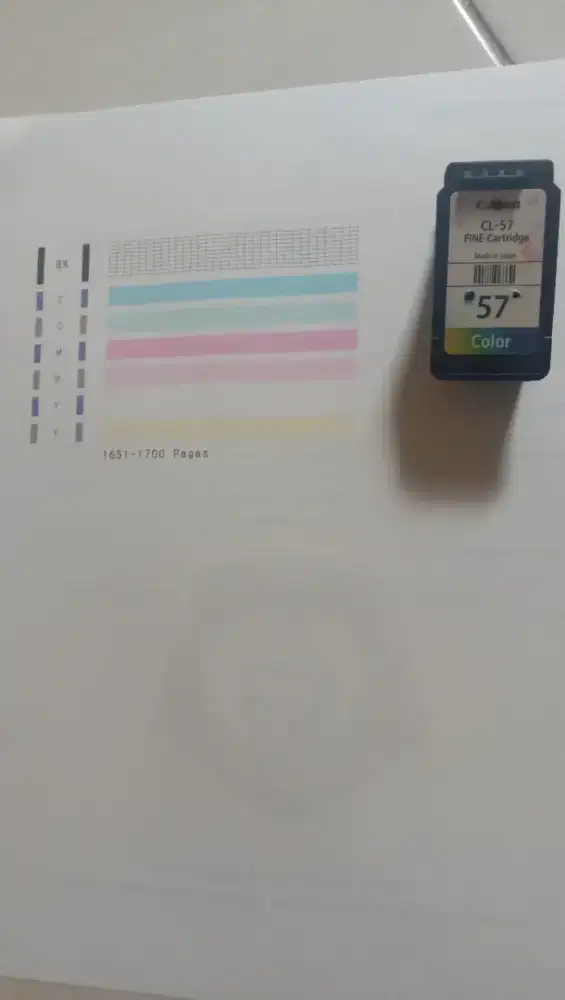 Cartridge canon E400 warna cl-57 minus