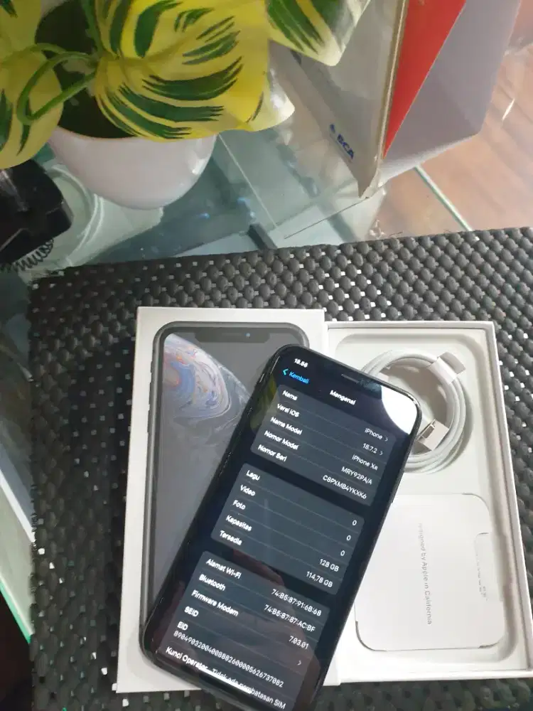 Iphone Xr 128gb Black Bh 100% Fullset Ibox