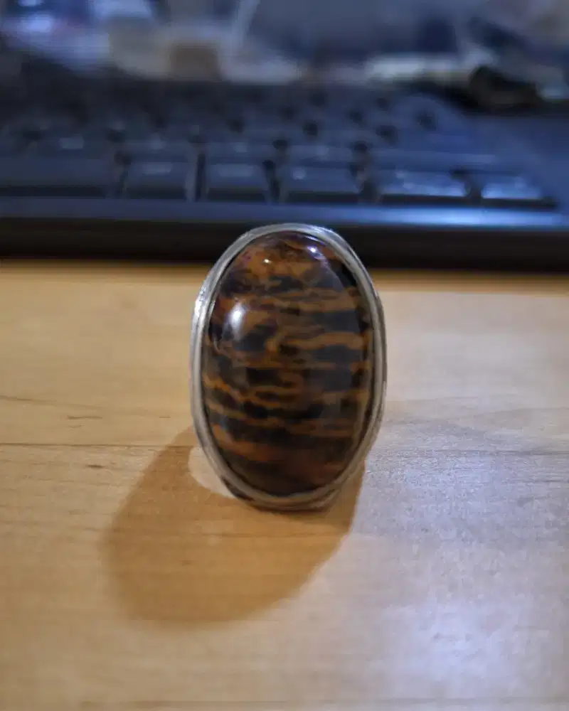 Akik Garut Motif Tiger Skin