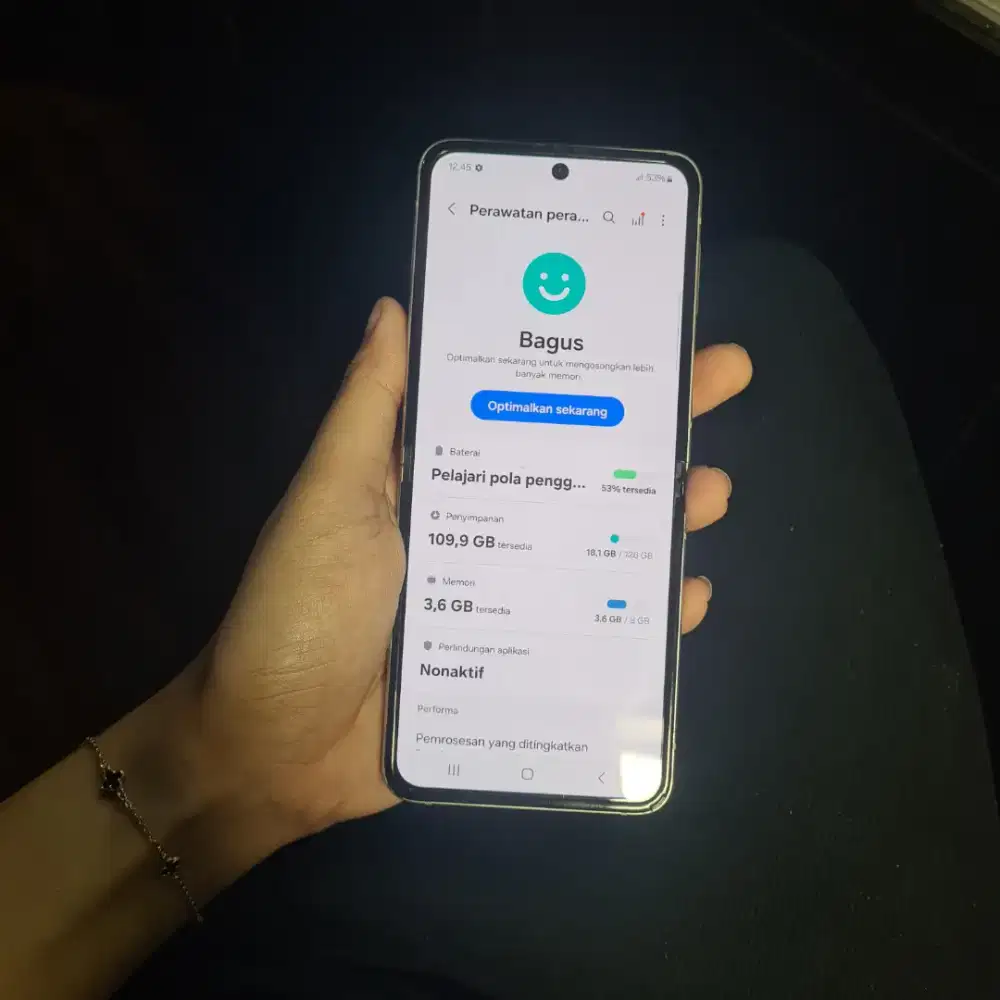 Samsung Galaxy Z Flip 3 5G 8/128 Sein Fullset – Warna Cream