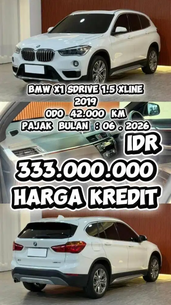 [ KM 42.000 BUKAN MILES ] BMW X1 SDRIVE 1.5 XLINE 2019 BERGARANSI