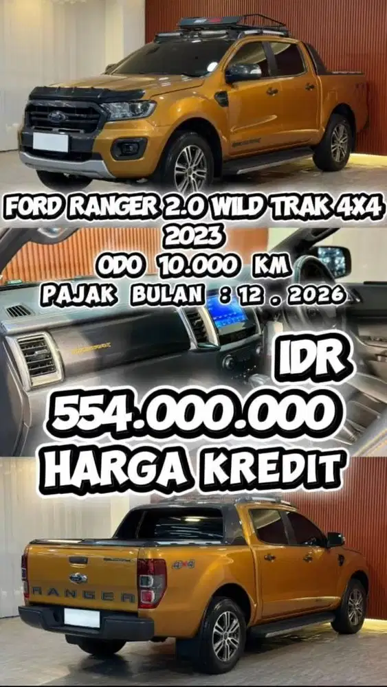 [ KM 10.000 ORIGINAL ] FORD RANGER WILD TRAK 4X4 2.0 AT 2023