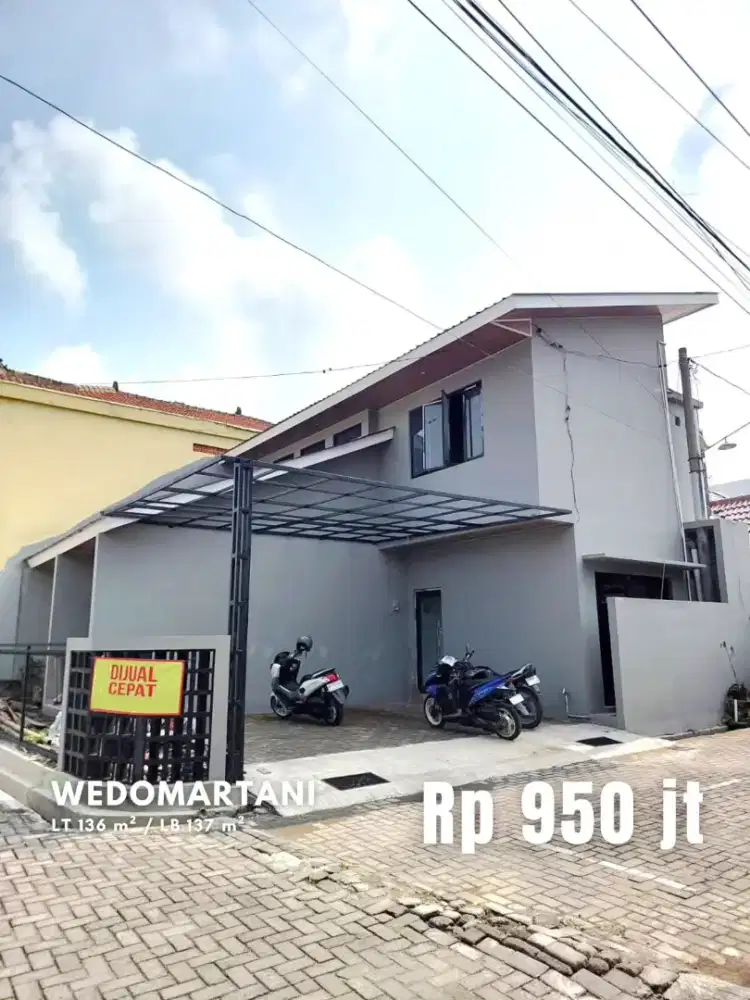 Dijual Rumah Hook Desain Industrial di Wedomartani