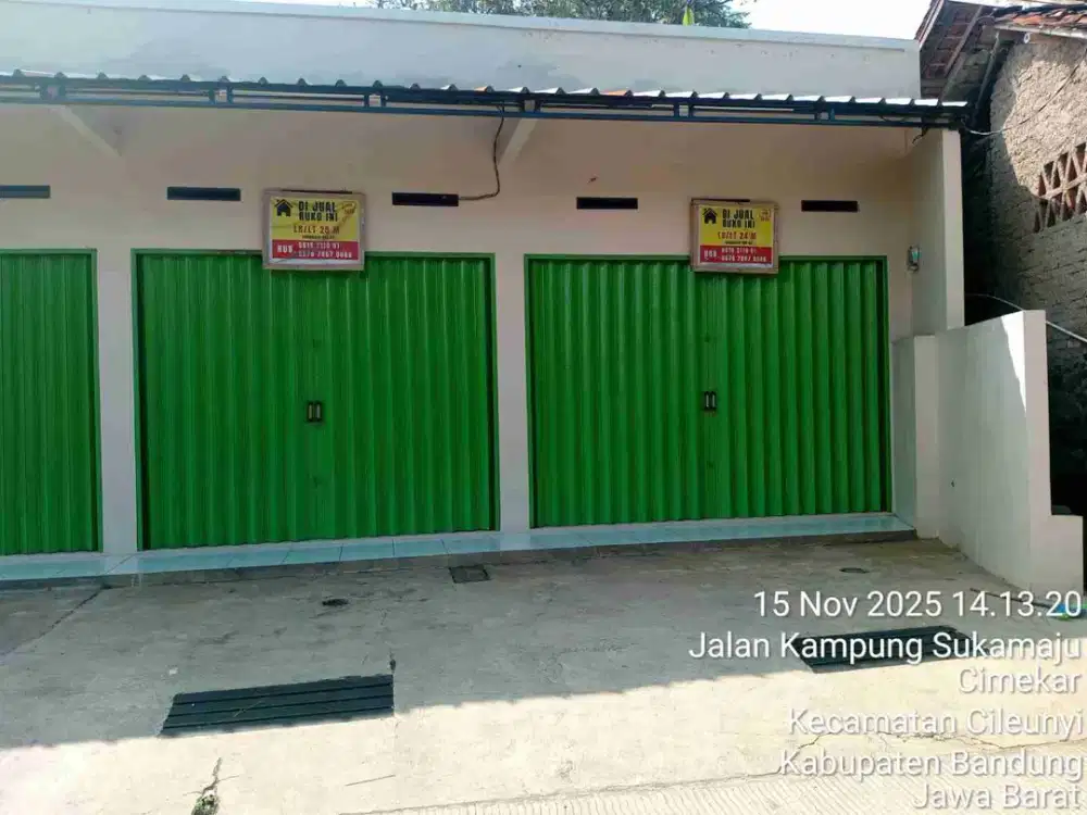 Ruko murah jalur ramai dekat perumahan