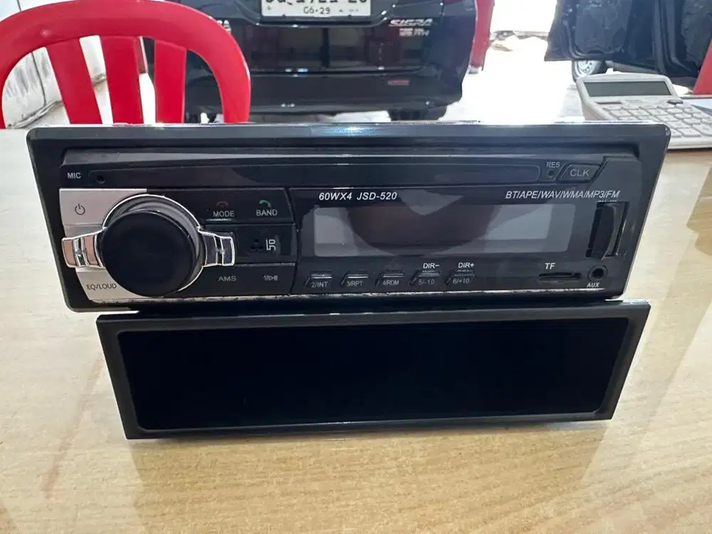 Head Unit Single Din Hidup Layar Mati