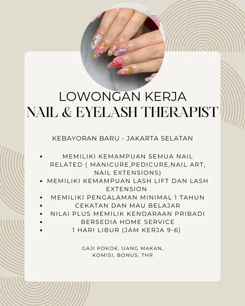 DICARI NAIL DAN EYELASH THERAPIST