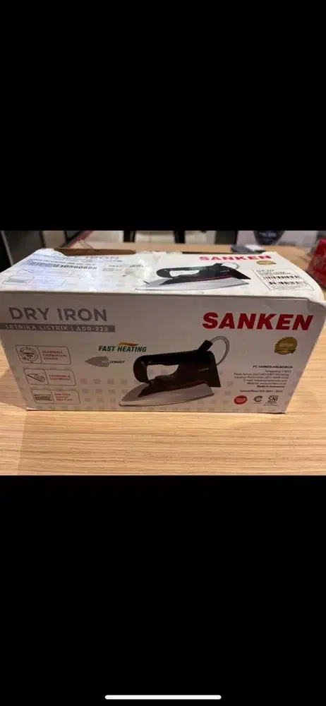 setrika sanken black stainless