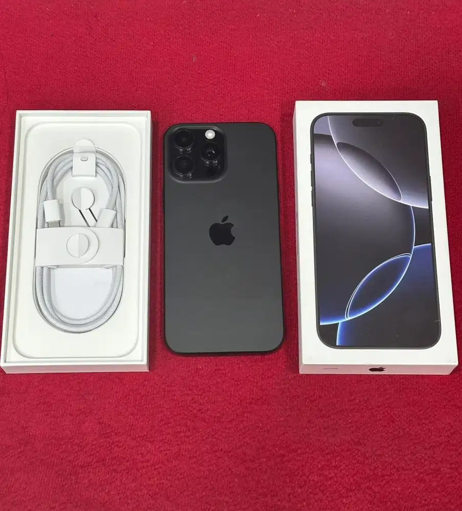 Second iPhone 16 Pro Max 1TB iBox Fullset Mulus Original