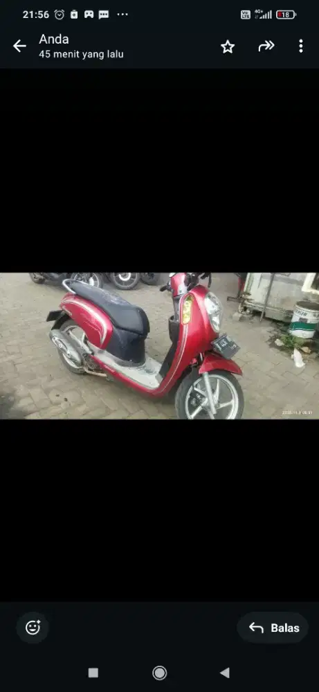 JUAL MOTOR SCOOPY TAHUN 2016 LENGKAP
