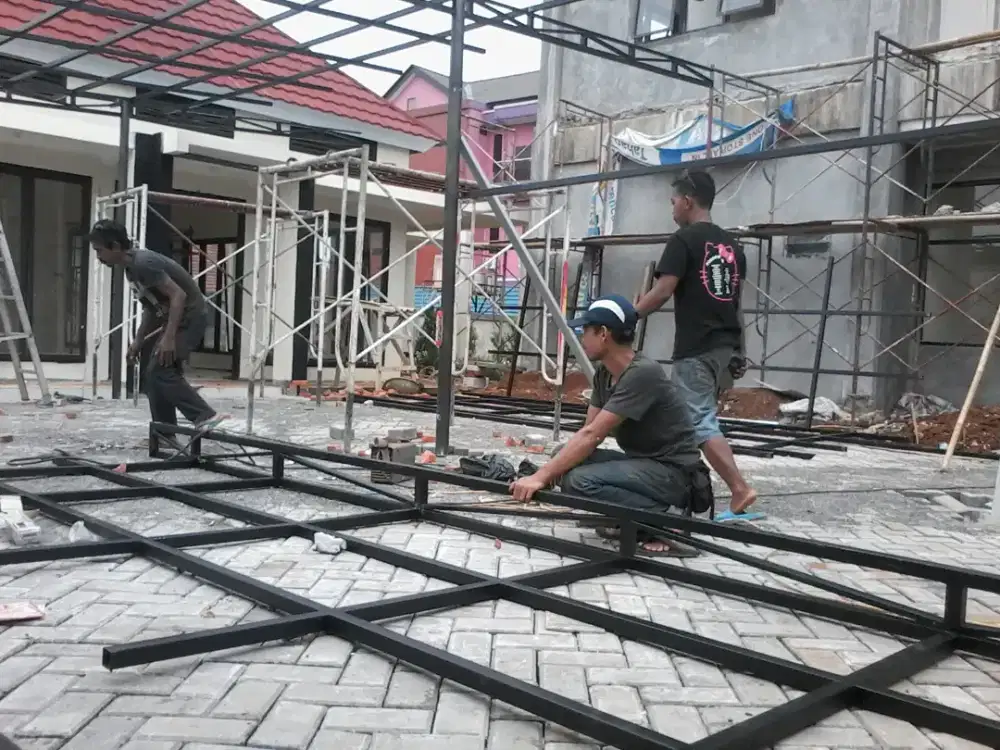 Pasang baja ringan pasang skat partisi pasang plafon gypsum pvc gybsun