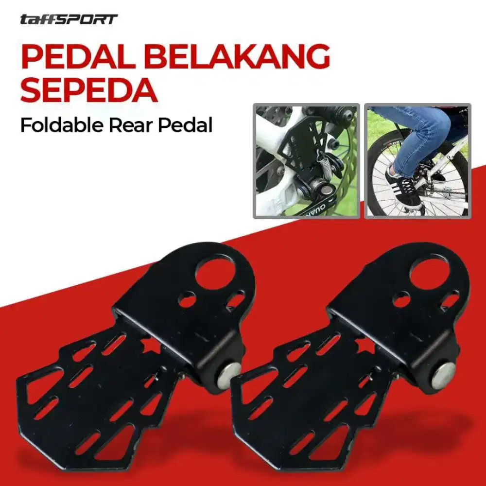 TaffSPORT Pedal Belakang Sepeda Bike Rear Pedal Foldable - STT165