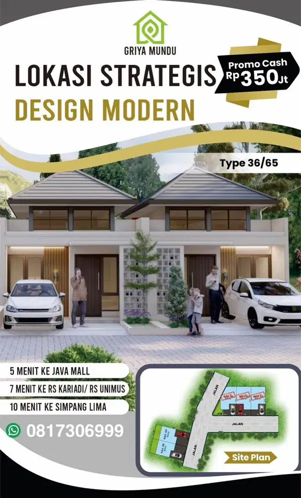 Rumah mrican kedungmundu dekat Unimus Java Mall jalan lebar