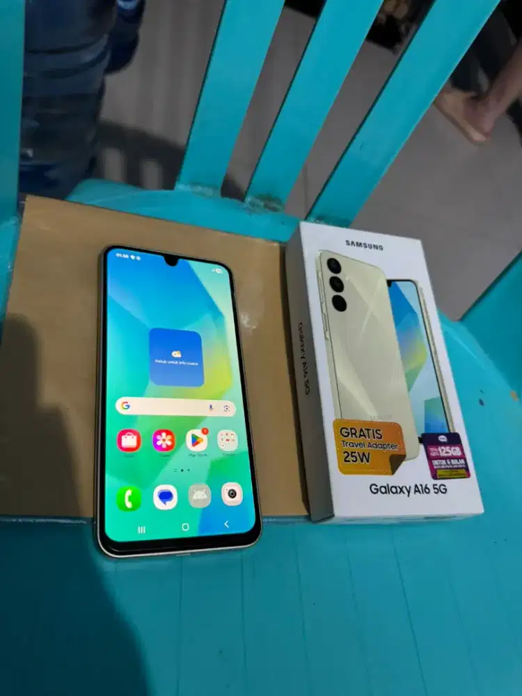 SAMSUNG A16 5G RAM 8/256 GOLD SUPER MULUS