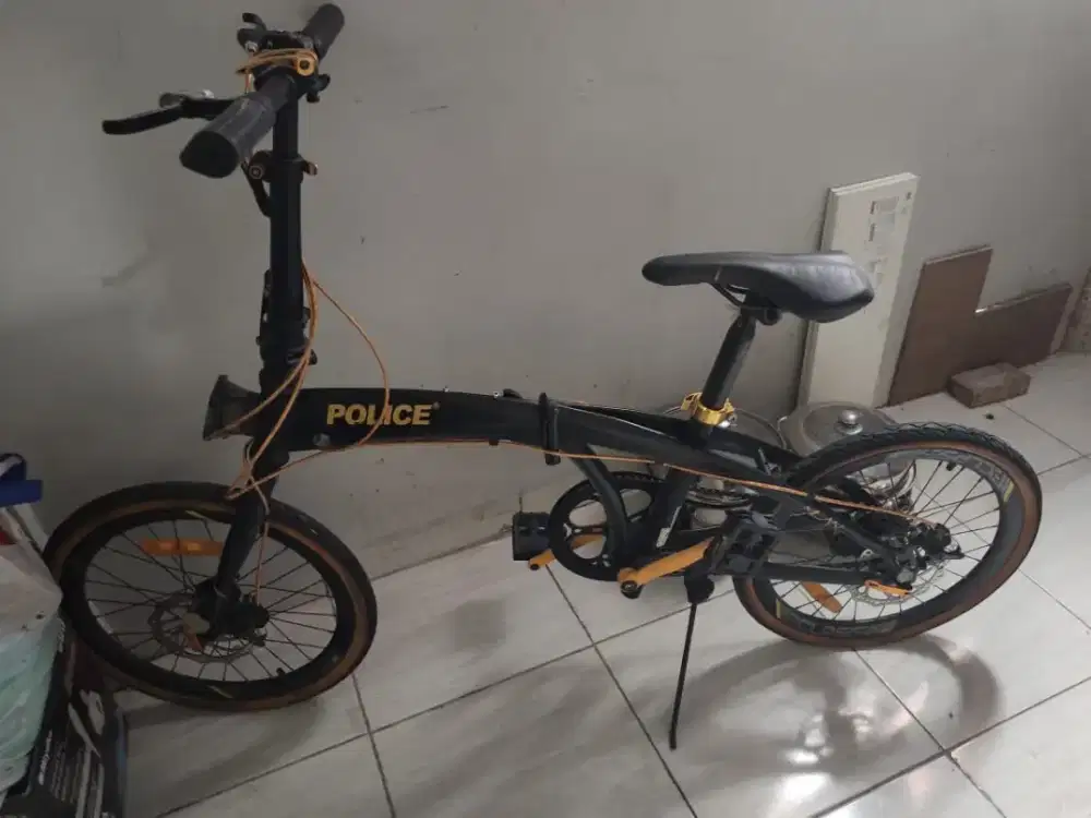 POLICE Sepeda Lipat 20 – Ban Tebal – Full Normal – Murah