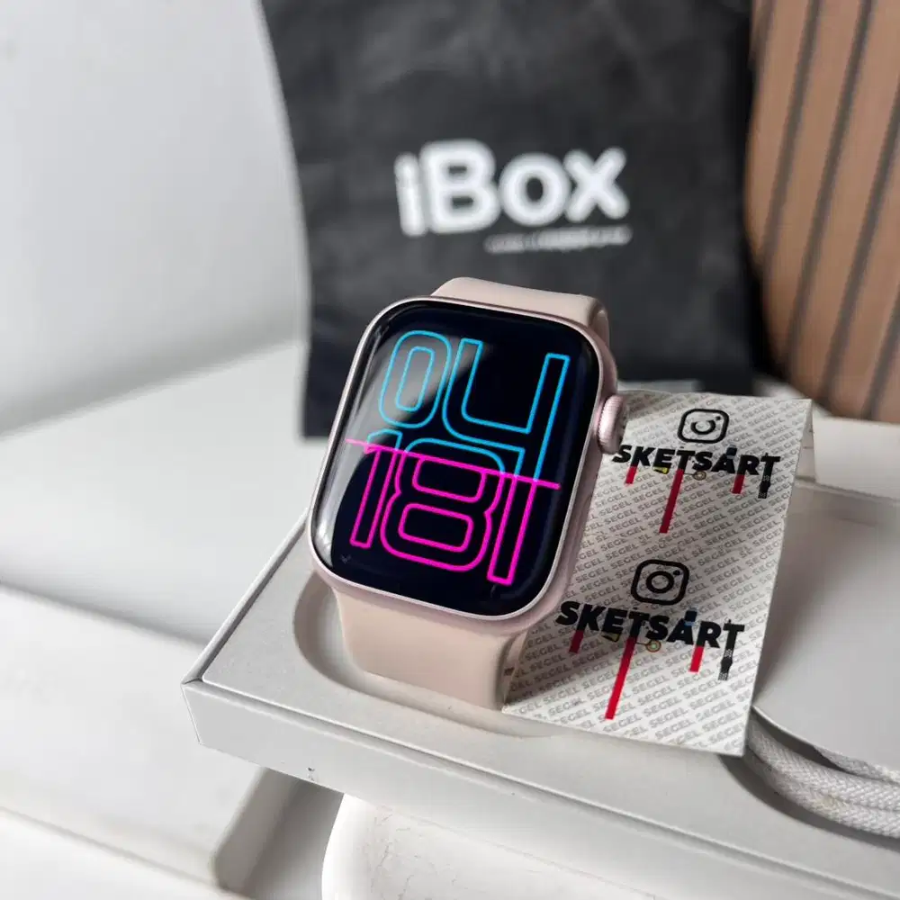 Apple Watch Series 9 41mm iBox Pink iwatch Battery Health 100%