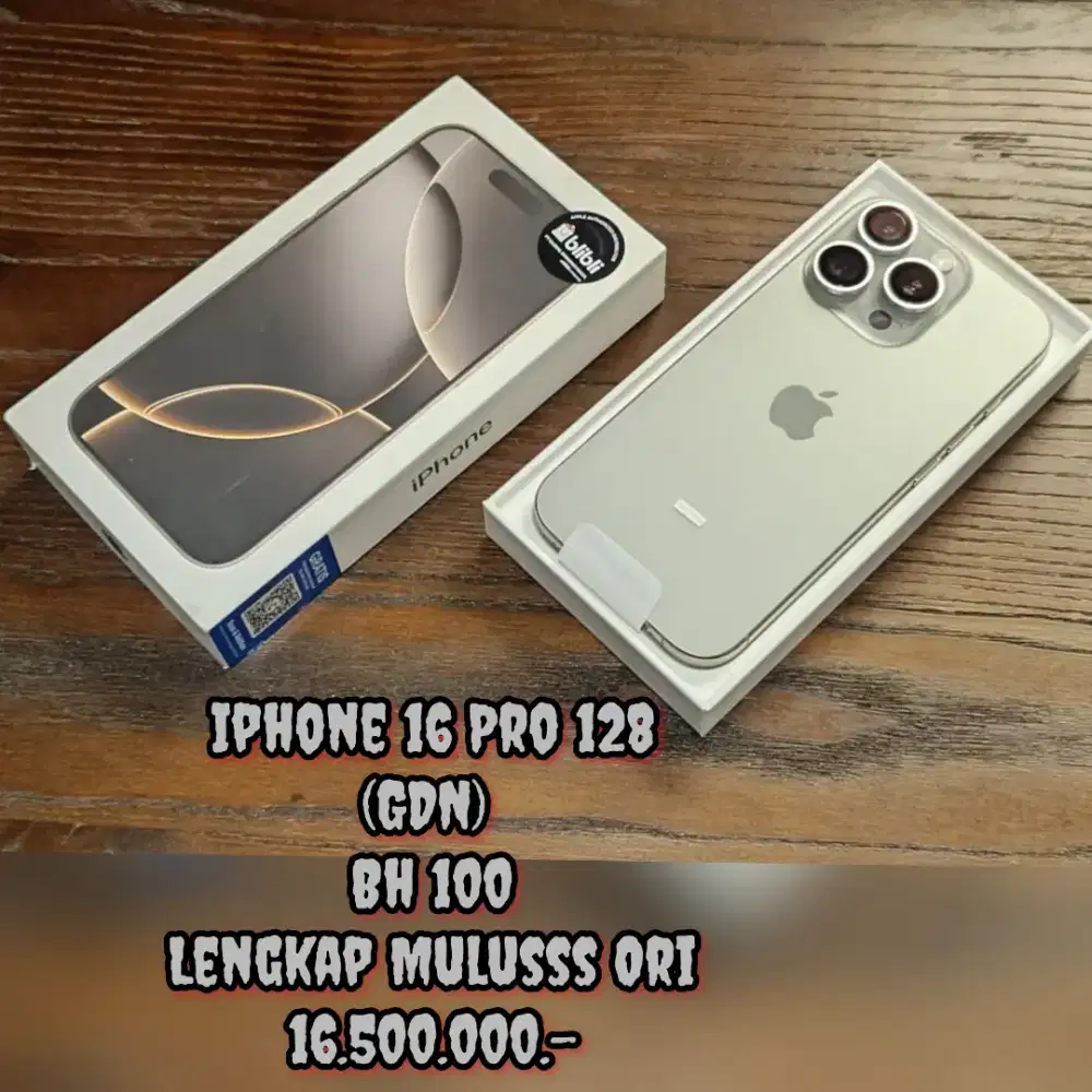 Iphone 16 Pro 128 (GDN) Bh 100