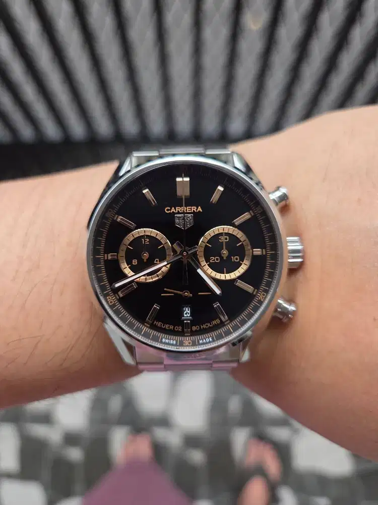 TAG Heuer Carrera Heuer 02 Chronograph Black Dial Automatic