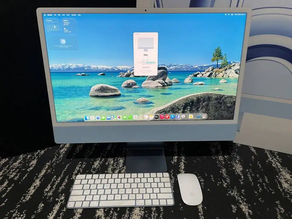 iMac 24” 2023 iBox M3 8gb 256gb GPU 10-Core Mulus Like New Fullset Ori