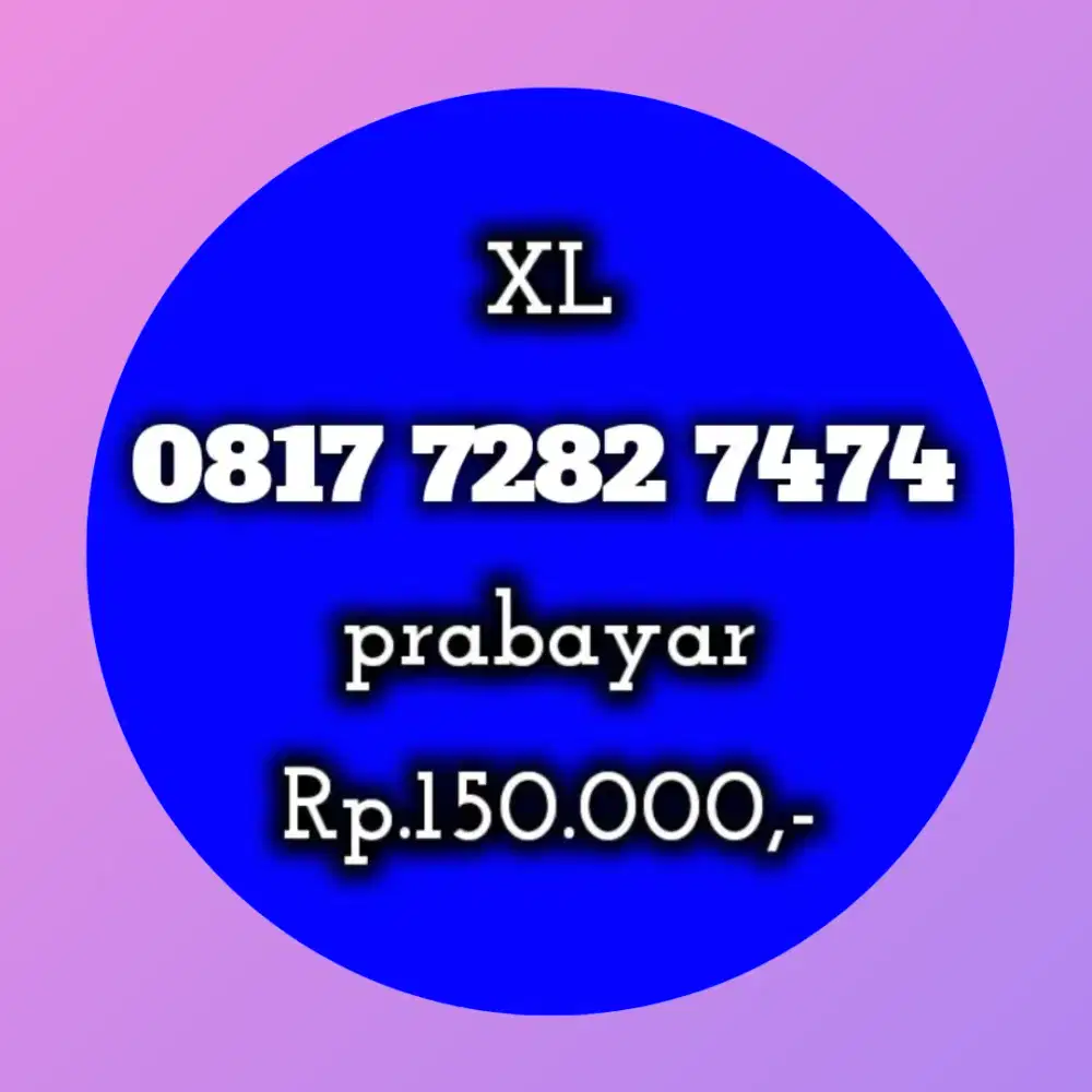 NOMOR CANTIK XL 7282 7474
