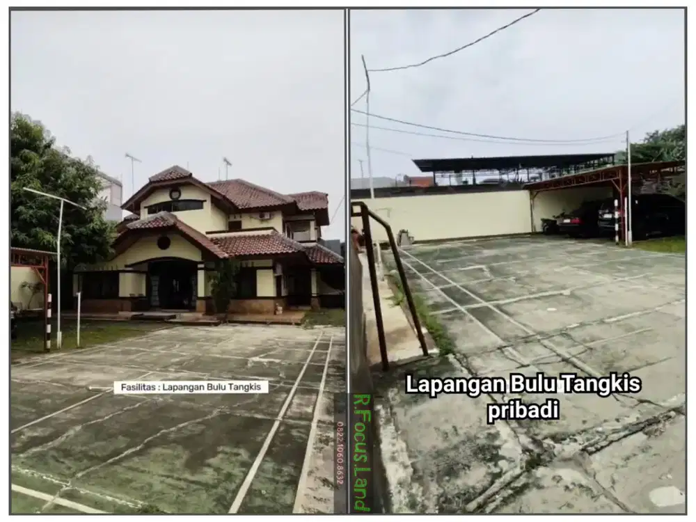 Rumah Megah Lapangan Bulu Tangkis Strategis dekat kampus UKI Busway Cawang