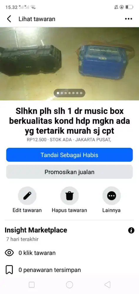 Slhkn plh slh 1 dr audio music box kond hdp mgkn ada yg tertarik murah