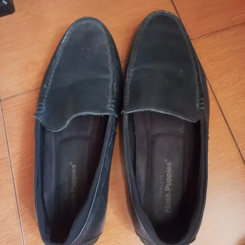 sepatu kulit asli slip on no 43