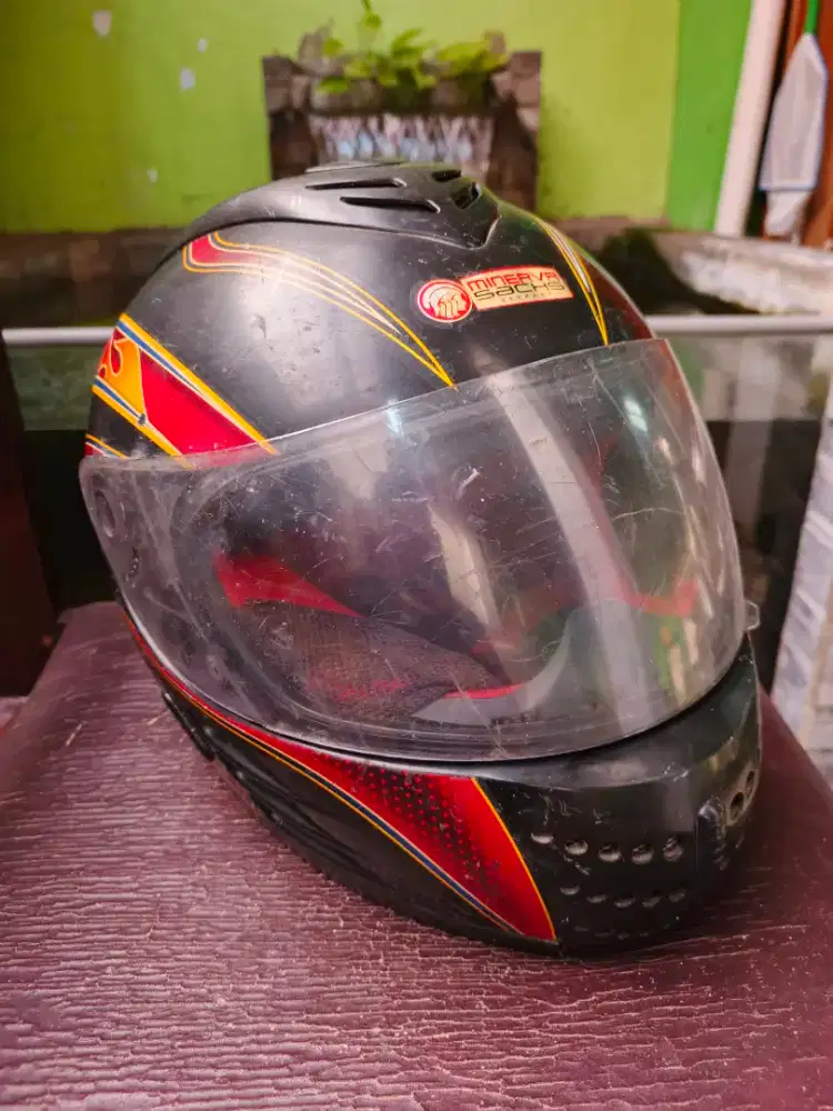 Helm motor fullface minerva