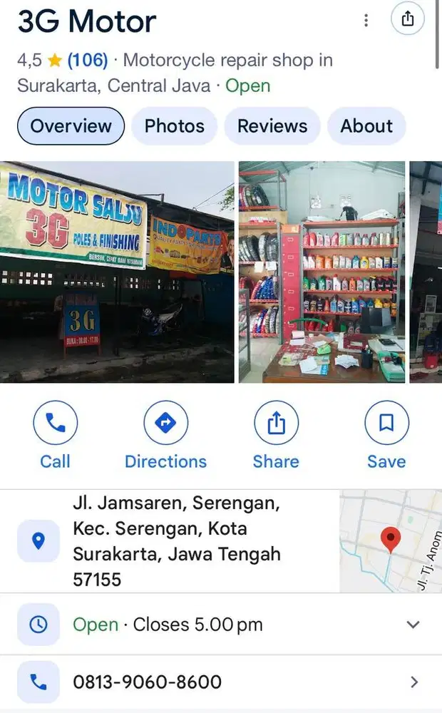 Loker 3GMotor Mekanik Bengkel & Cuci