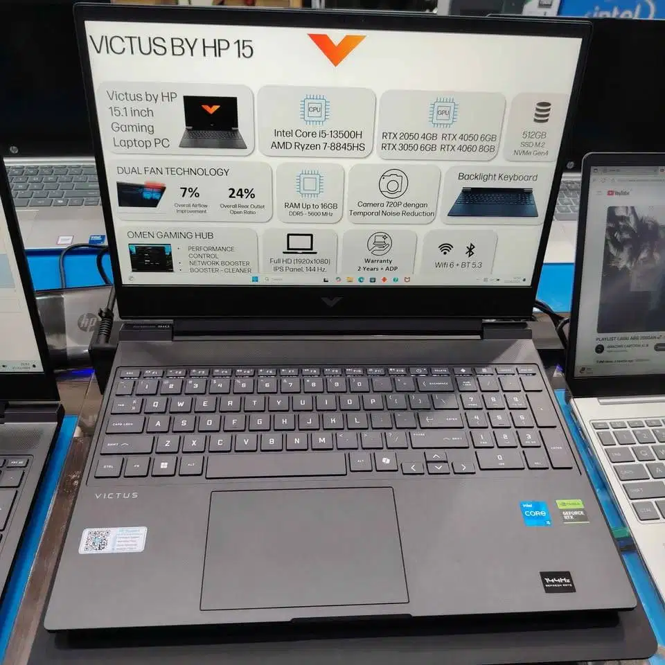 Laptop HP Victus GAMING 15 FA2716TX Core i5 13420H 16 GB 512 RTX 3050