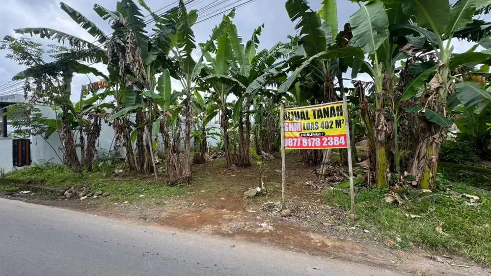 Jual tanah pinggir jalan