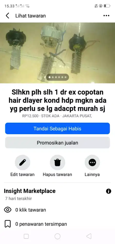 Slhkn plh slh 1 dr mesin excopotan hair dlayer kond hdp murah sj