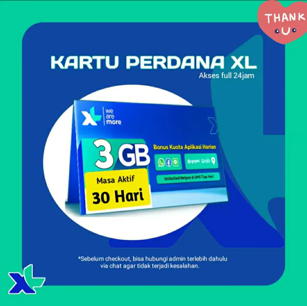 Perdana XL 3gb Super Murah 15rb