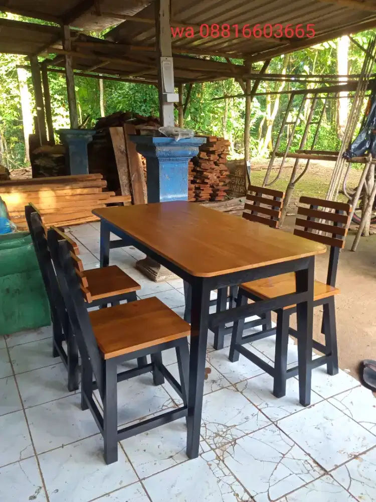 Meja kursi cafe dan makan