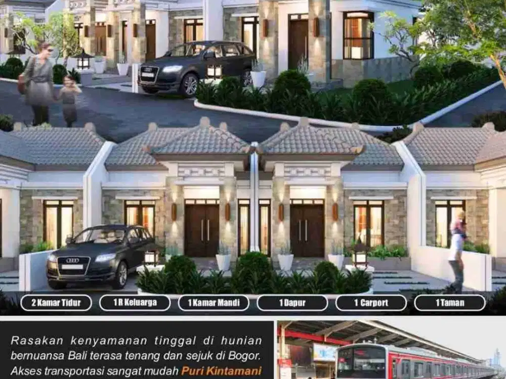 PURI KINTAMANI CILEBUET BOGOR HUNIAN BERNUANSA BALI DI BOGOR LOKASI STRATEGIS DEKAT KE STASIUN CILEBUT