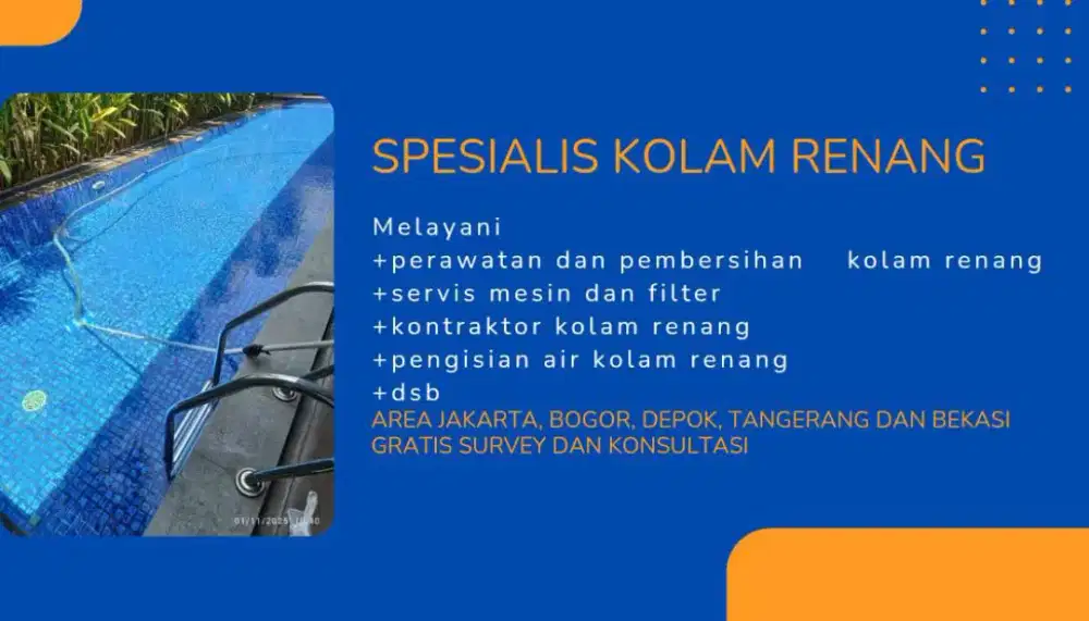 Jasa pembersihan dan perawatan kolam renang murah