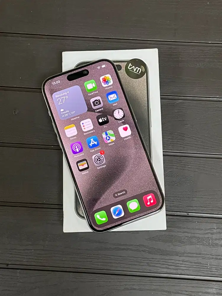 iPhone 15 Pro 256gb Natural Titanium iBox PA/A Fullset Ori